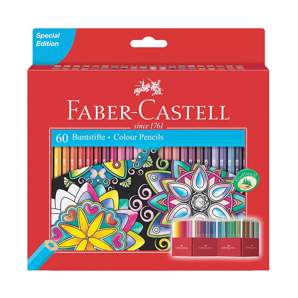 Lápices de Colores Faber Castell 60 Colores Y05207