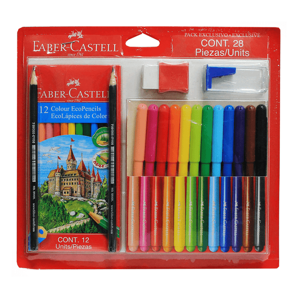 Set lápices de colores Faber-Castell hexagonal 12 piezas