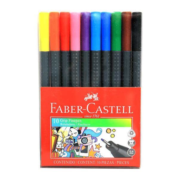 Faber-Castell Juego de resaltadores fluorescentes, 8 rotuladores con punta  de cincel en varios colores neón