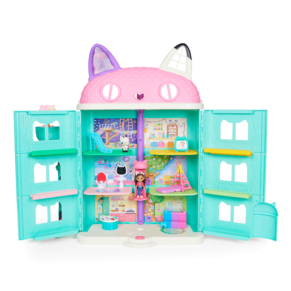 Casa de muñecas de Gabby Pandy Paws con almohada gato | Póster