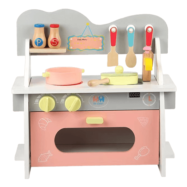 Juguete de madera Cocina Rosa y Gris 39 x 10.5 x 26 cm compra en PYCCA pycca