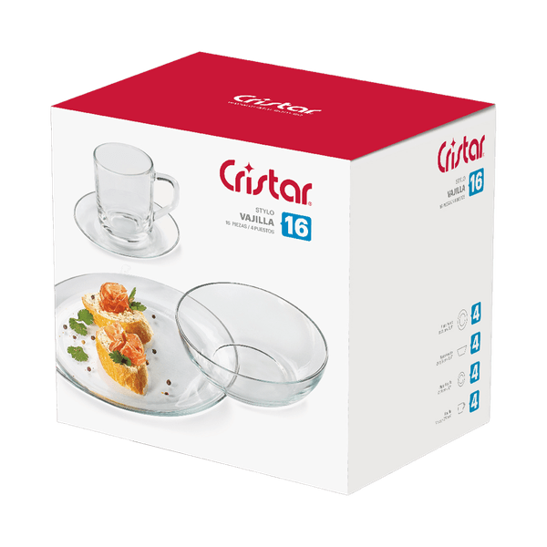 Vajilla Nordika Cristar Vajilla Stylo 16 Piezas| Compra En PYCCA Pycca