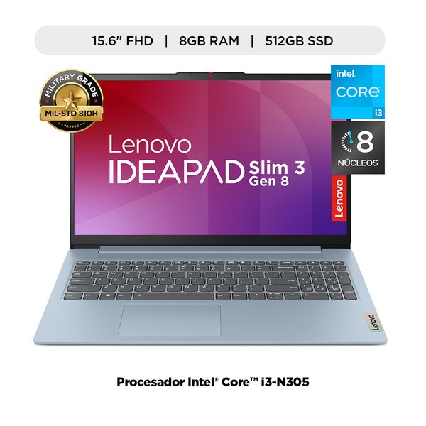 Laptop Lenovo IP 3 15IAN8 Intel Core i3 N305 8GB 512GB | Compra en ...