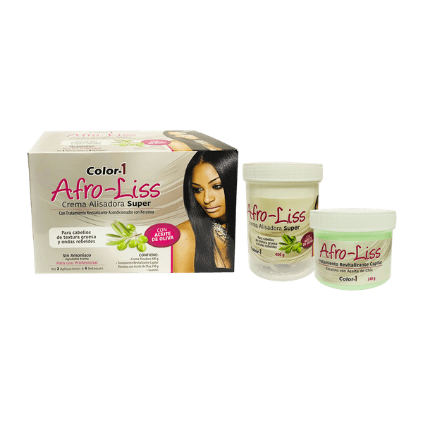 Kit de alisado para cabello con aceite de oliva 400 g Afroliss