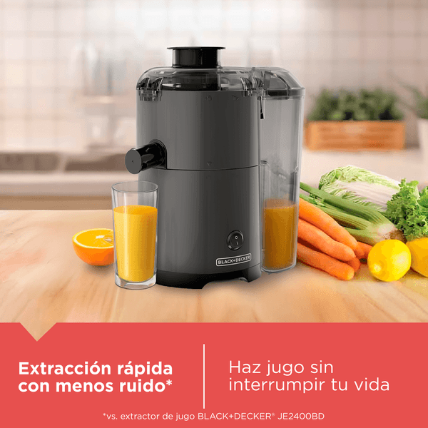 Extractor de Jugos Black Decker 400 Watts Acero Inoxidable